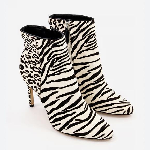 GUESS ⭐️ REEL COW FUR heeled boots - Picture 1 of 10